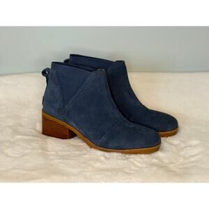 Women’s Sorel Uniform Blue Suede Cate Chelsea Boots NWOB sz 8.5